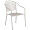 Emma and Oliver Commercial Grade Colorful Metal Patio Arm Chair with Round Back